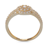 טבעת זהב צהוב וזרקונים 21R704